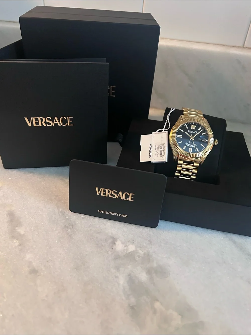 Versace Men’s Chrono Master Gold Watch